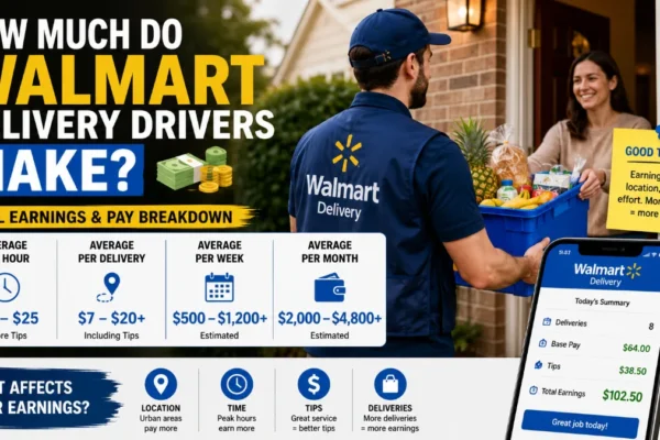 how much do walmart delivery drivers make