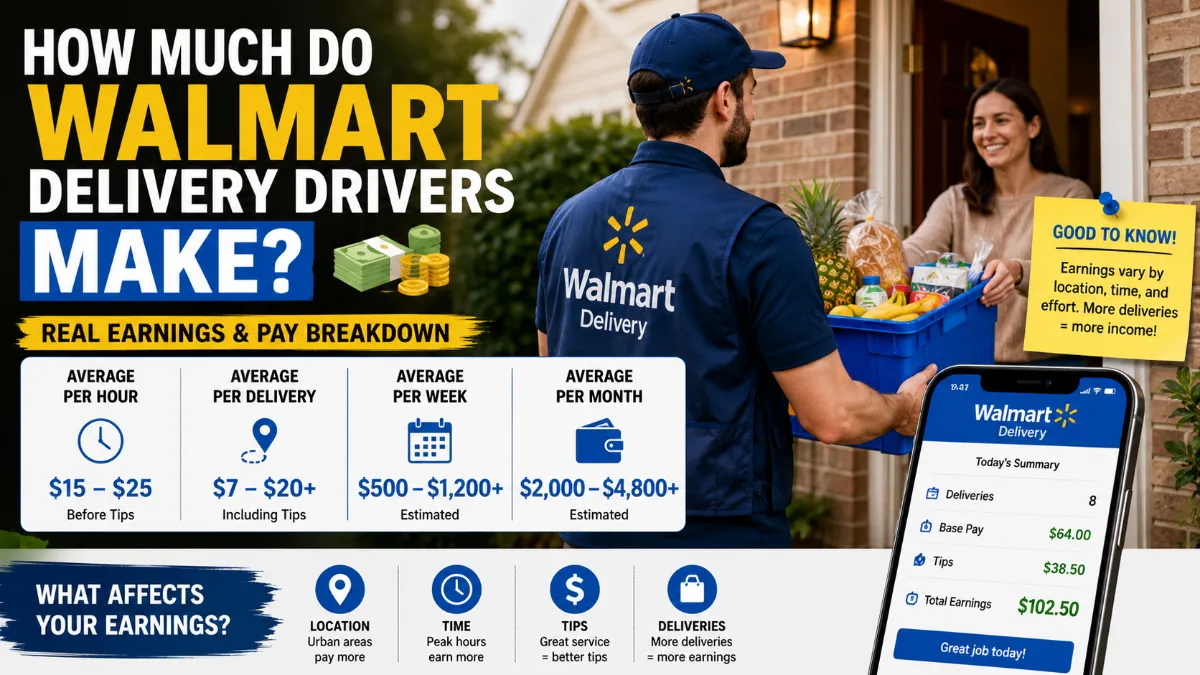 how much do walmart delivery drivers make
