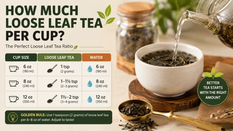 how much loose leaf tea per cup