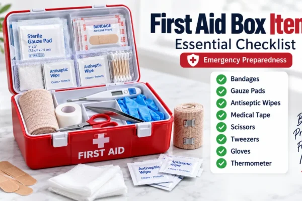 First Aid Box Items: Complete Checklist, 19 Essentials, Uses & Safety Guide