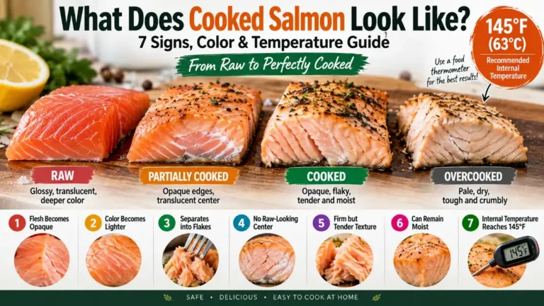 what does cooked salmon look like 1
