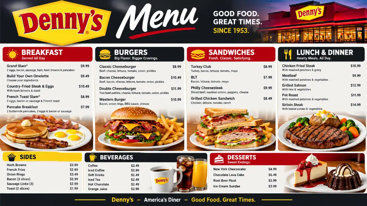 Denny’s Menu